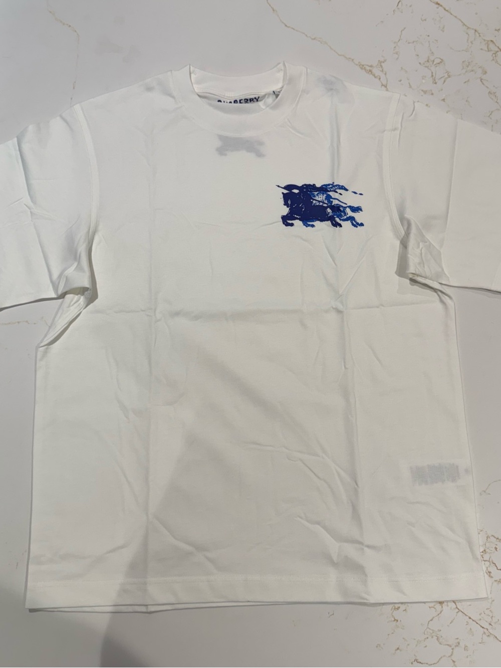 Burberry EKD Cotton T-shirt White Size Medium